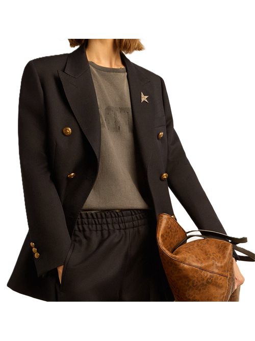 Golden goose Blazer doppiopetto da donna color blu scuro Golden Goose | GWP00829P00061950486